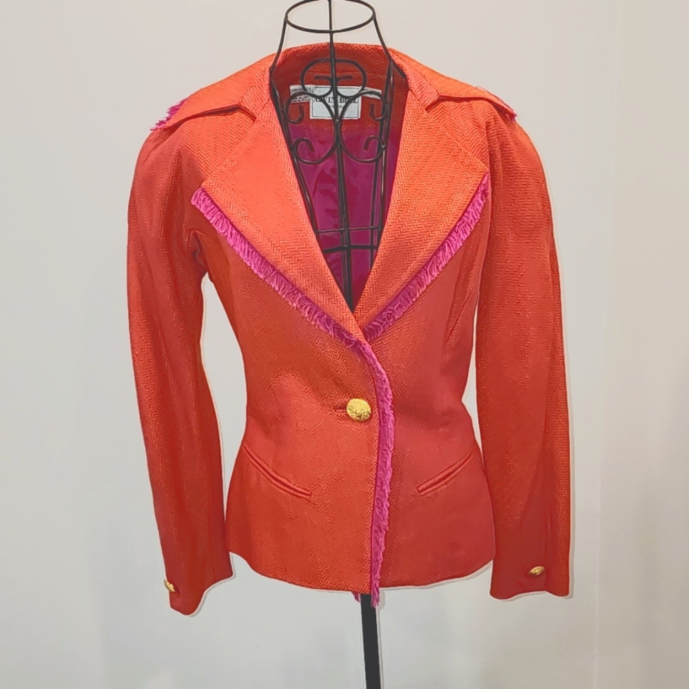 Barbie Pink Wool blazer size 4 Alvin Bell designer
